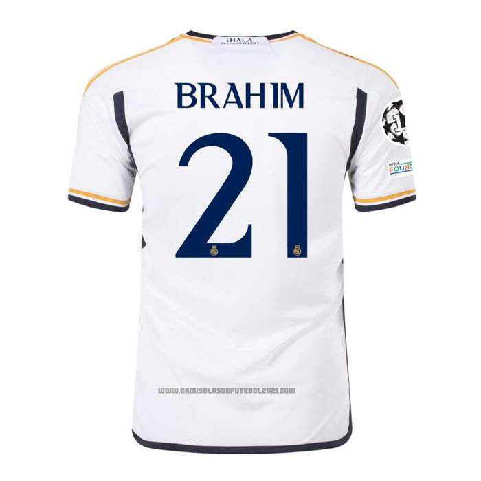 Camisola Real Madrid Jogador Brahim 1º 2023-2024